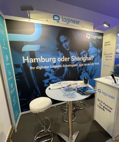 logineer booth: Participation in the International Supply Chain Conference 2022 was a complete success for logineer &copy; BVL, LIHH, logineer.